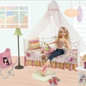 Barbie My Scene Miami Getaway Happenin Hotel Room Day Bed